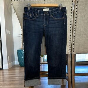 Dark Blue Capri Women's Jeans